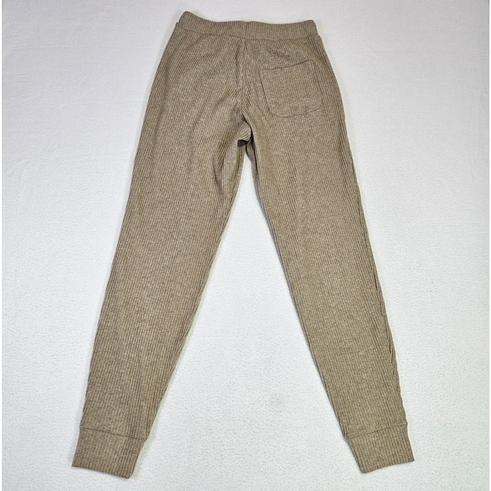 Alo Yoga Muse Sweatpants Women XS Ribbed Gravel Heather W5784R Athleisure Jogger